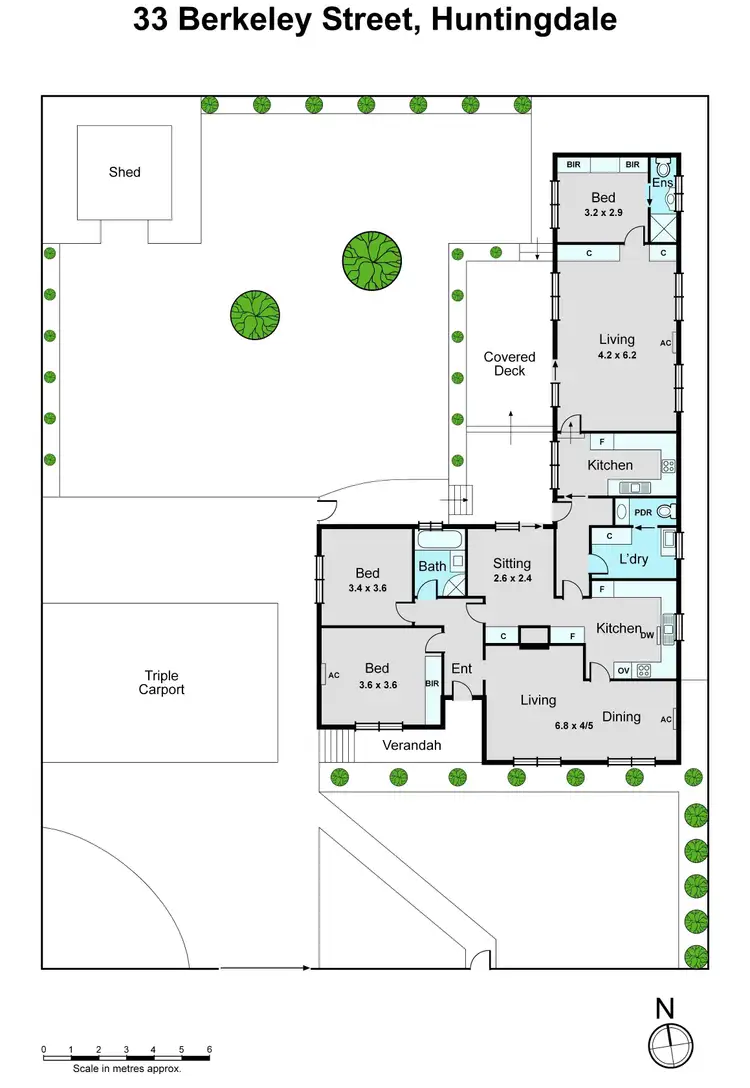 Floorplan of Homely house listing, 33 Berkeley Street, Huntingdale VIC 3166