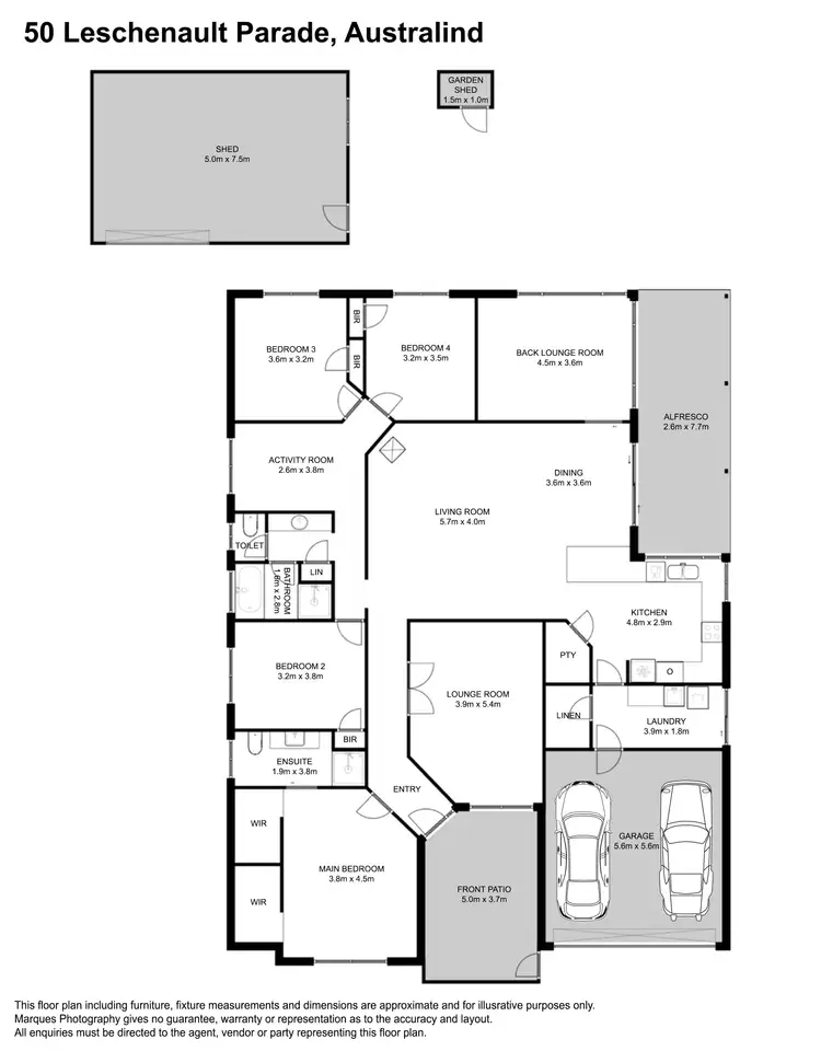 Floorplan of Homely house listing, 50 Leschenault Parade, Australind WA 6233