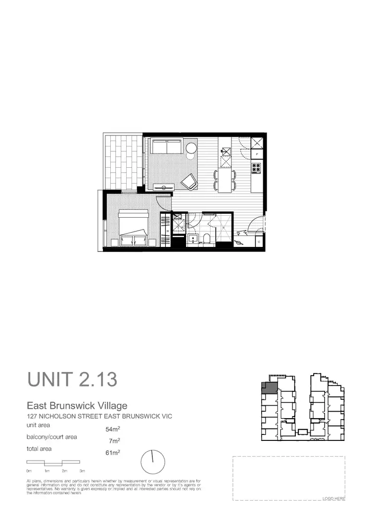 Floorplan of Homely apartment listing, 213/127 Nicholson Street, Brunswick East VIC 3057