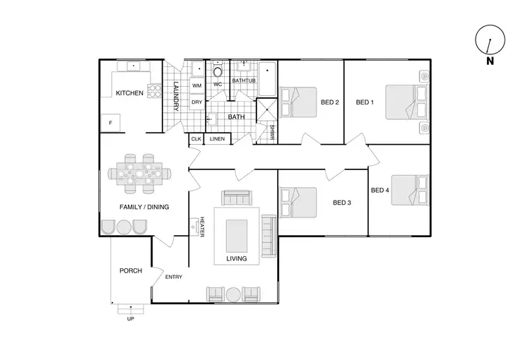 Floorplan of Homely house listing, 18 Gascoyne Circuit, Kaleen ACT 2617