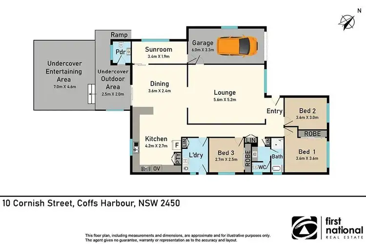 Floorplan of Homely house listing, 10 Cornish Street, Coffs Harbour NSW 2450