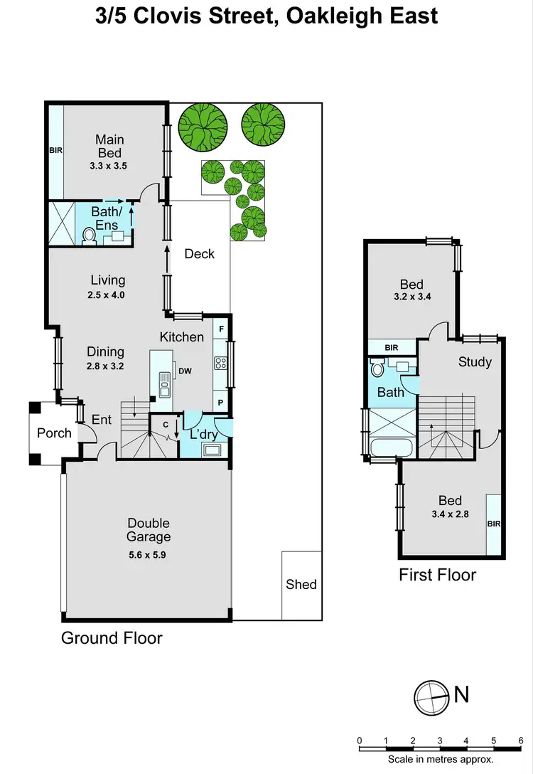 Floorplan of Homely townhouse listing, 3/5 Clovis Street, Oakleigh East VIC 3166