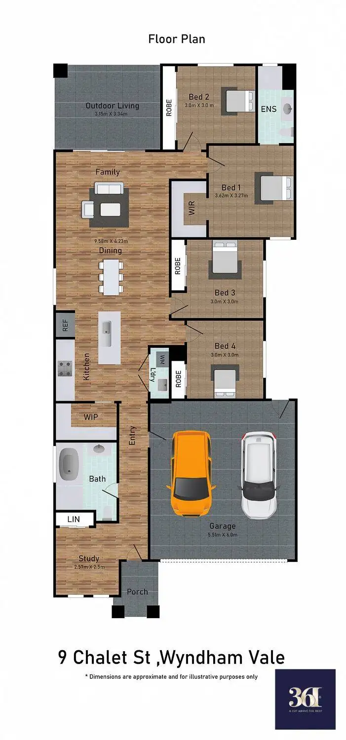 Floorplan of Homely house listing, 9 Chalet Street, Wyndham Vale VIC 3024