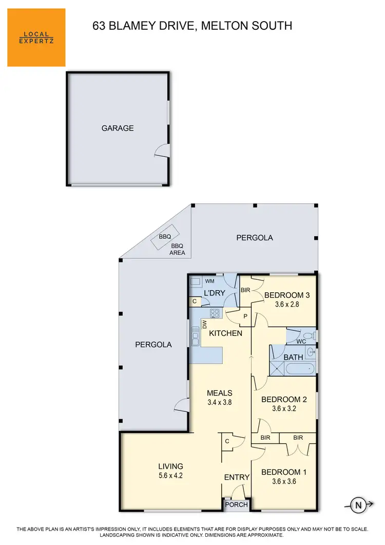 Floorplan of Homely house listing, 63 Blamey Drive, Melton South VIC 3338