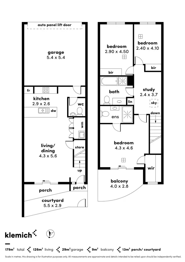 Floorplan of Homely townhouse listing, 8/211 Gilles Street, Adelaide SA 5000