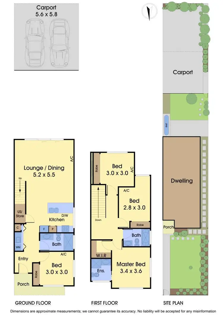 Floorplan of Homely townhouse listing, 5/100 Civic Parade, Altona VIC 3018