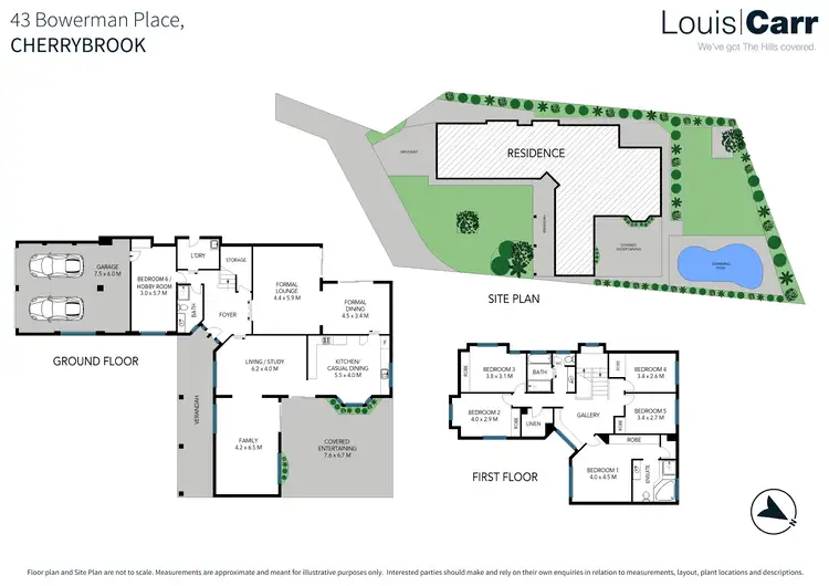 Floorplan of Homely house listing, 43 Bowerman Place, Cherrybrook NSW 2126