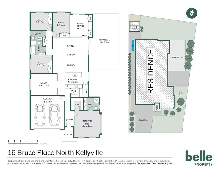 Floorplan of Homely house listing, 16 Bruce Place, North Kellyville NSW 2155