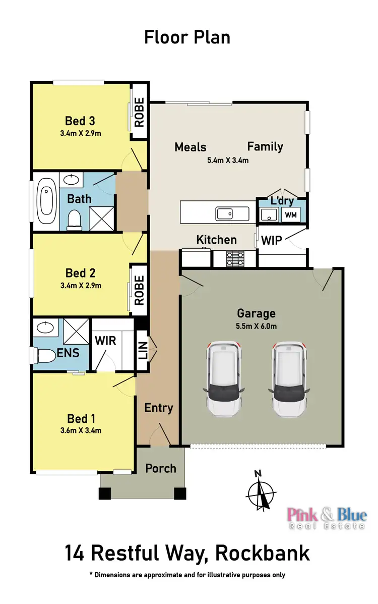 Floorplan of Homely house listing, 14 Restful Way, Rockbank VIC 3335