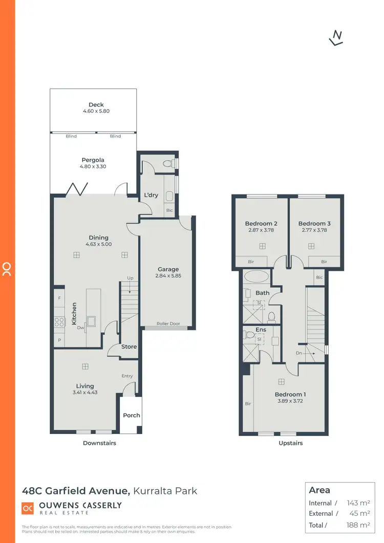 Floorplan of Homely house listing, 48C Garfield Avenue, Kurralta Park SA 5037