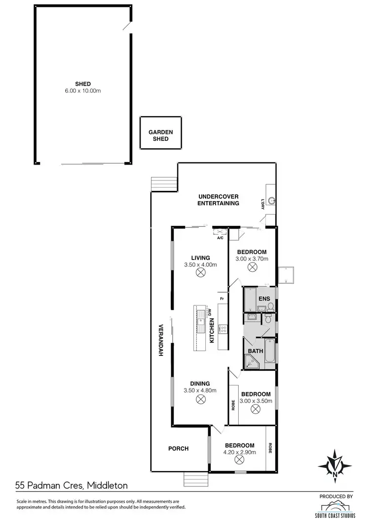Floorplan of Homely house listing, 55 Padman Crescent, Middleton SA 5213
