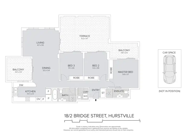 Floorplan of Homely apartment listing, 18/2-8 Bridge Street, Hurstville NSW 2220