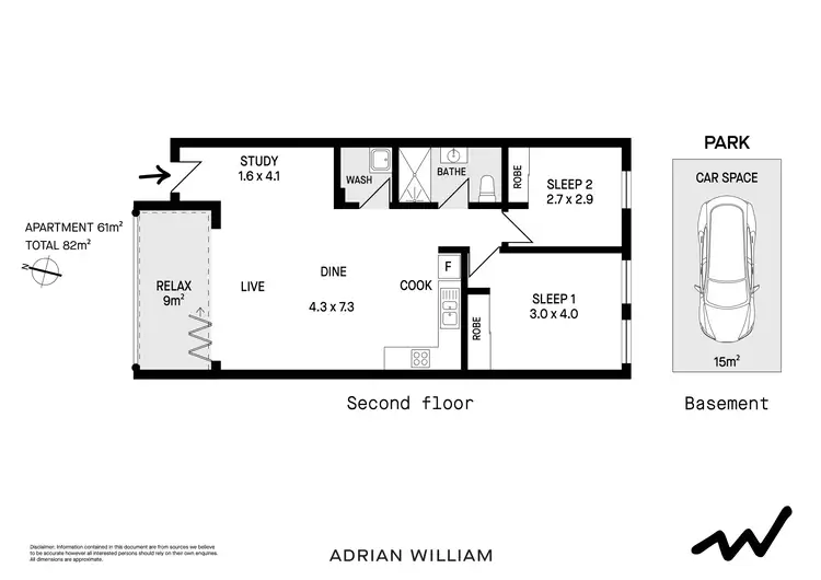 Floorplan of Homely apartment listing, 9/107-109 New Canterbury Road, Petersham NSW 2049