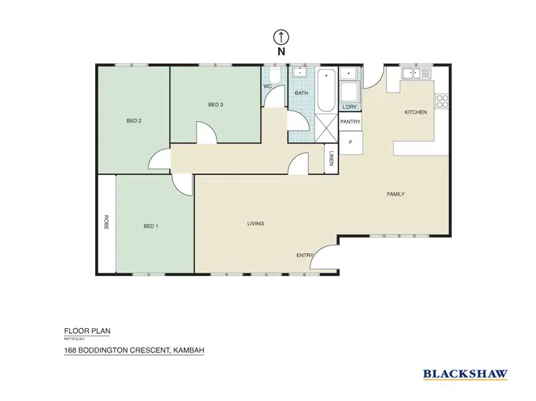 Floorplan of Homely house listing, 168 Boddington Crescent, Kambah ACT 2902