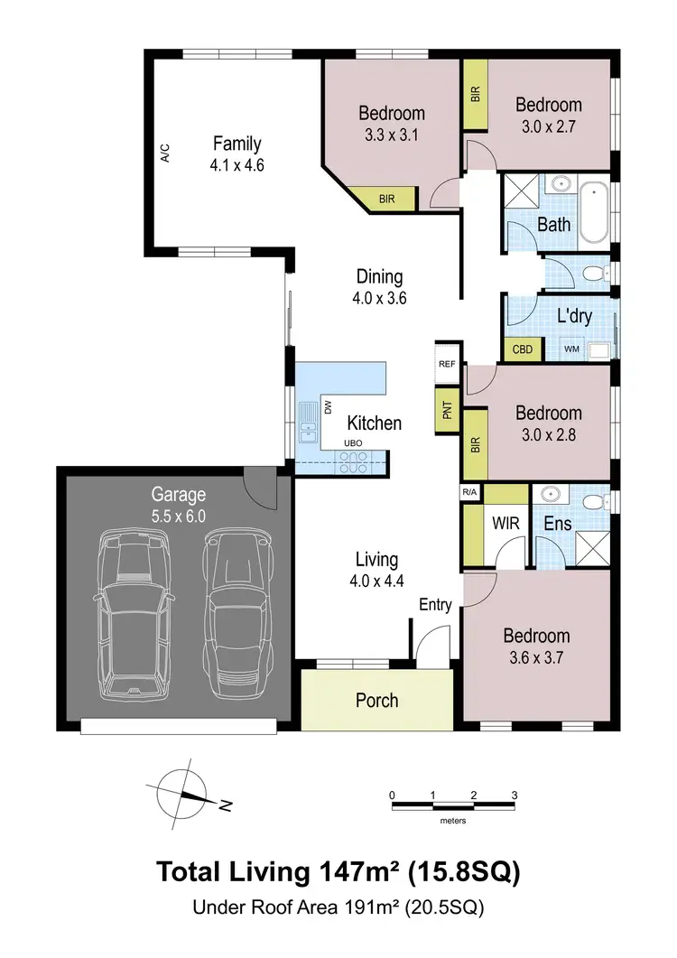 Floorplan of Homely house listing, 13 Harmon Drive, Drouin VIC 3818