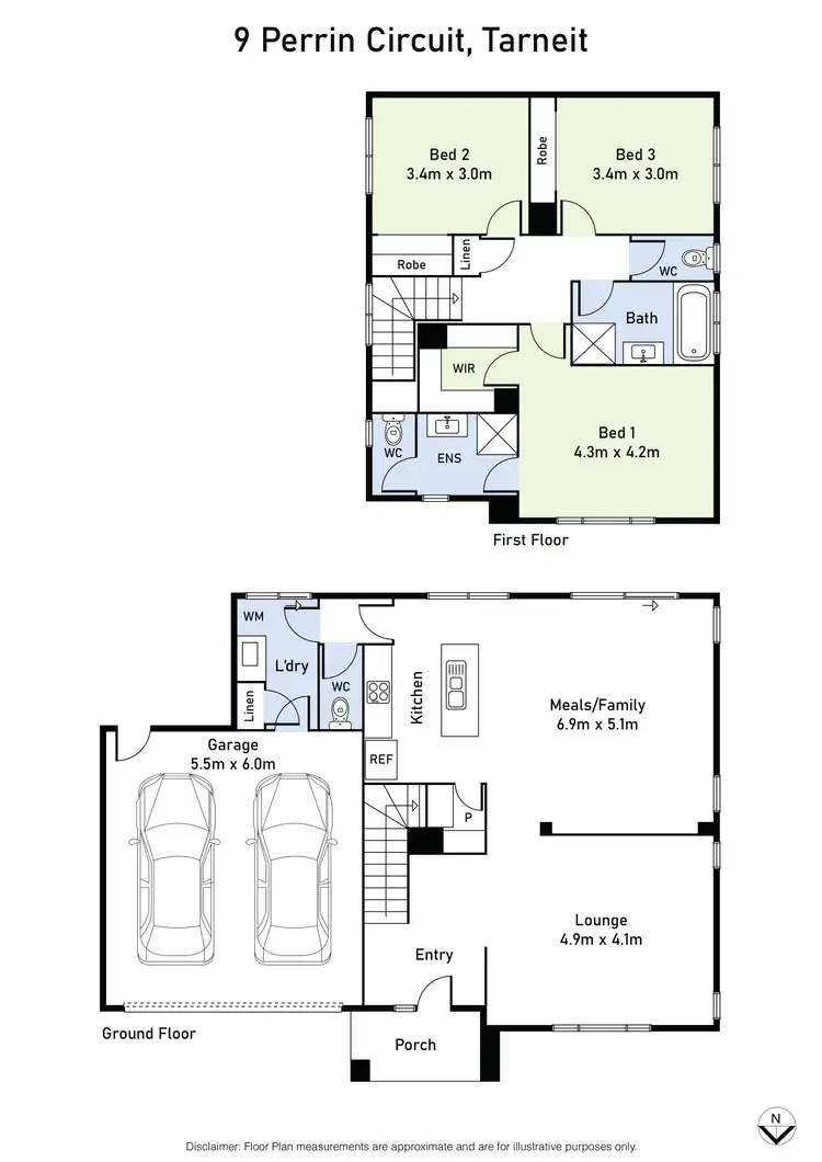 Floorplan of Homely house listing, 9 Perrin Circuit, Tarneit VIC 3029