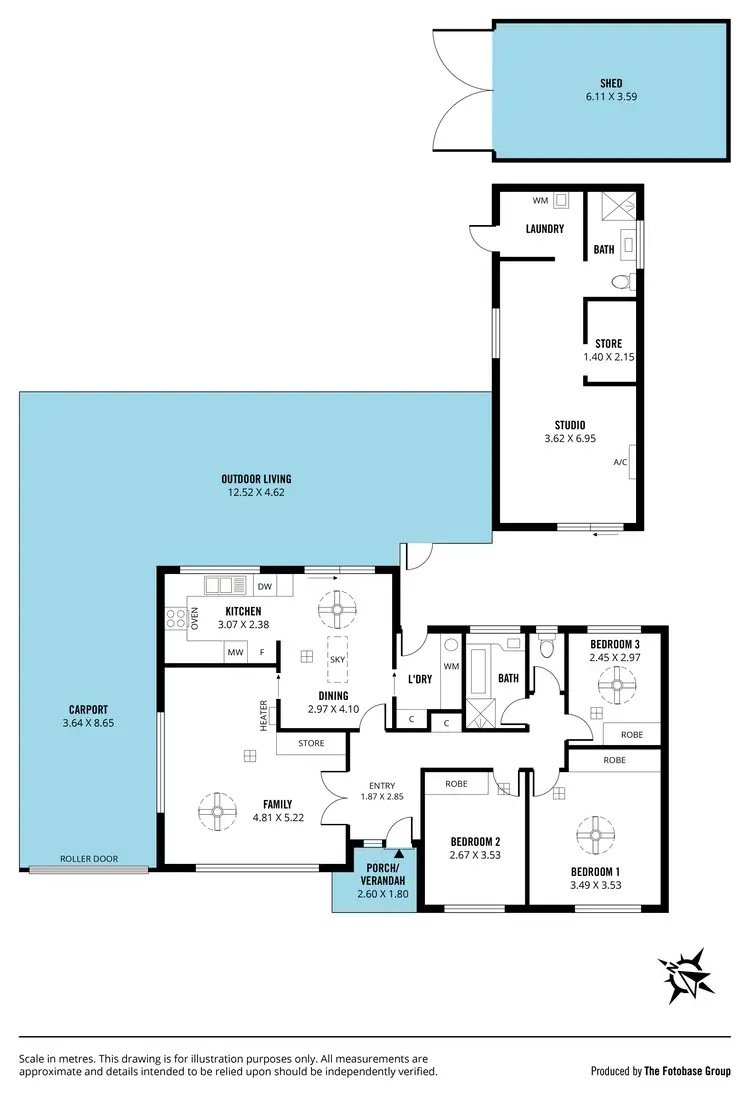 Floorplan of Homely house listing, 51 Whiteley Drive, Trott Park SA 5158
