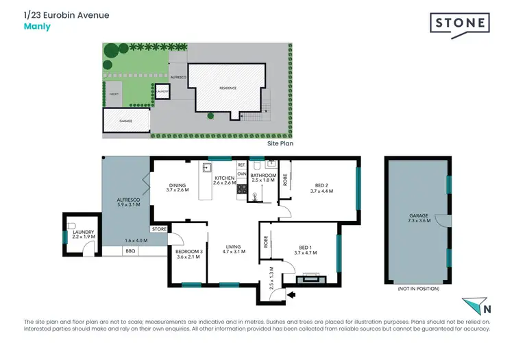 Floorplan of Homely apartment listing, 1/23 Eurobin Avenue, Manly NSW 2095