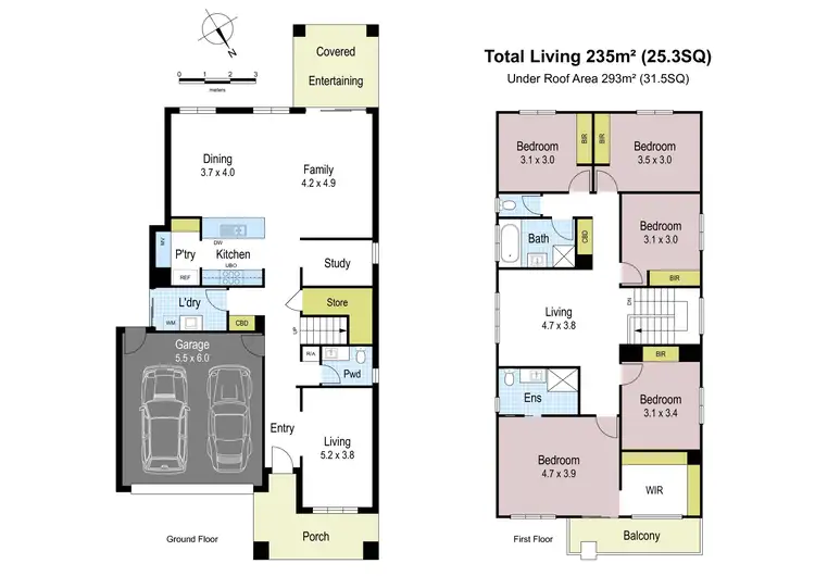 Floorplan of Homely house listing, 77 Harmon Drive, Drouin VIC 3818