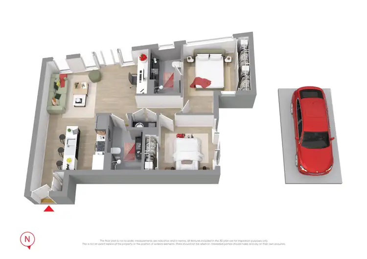 Floorplan of Homely apartment listing, 4/699 Barkly Street, West Footscray VIC 3012