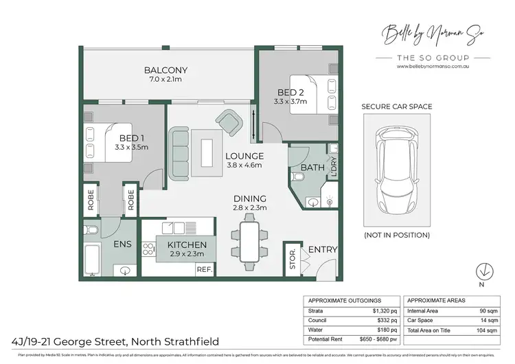 Floorplan of Homely apartment listing, 4J/19-21 George Street, North Strathfield NSW 2137