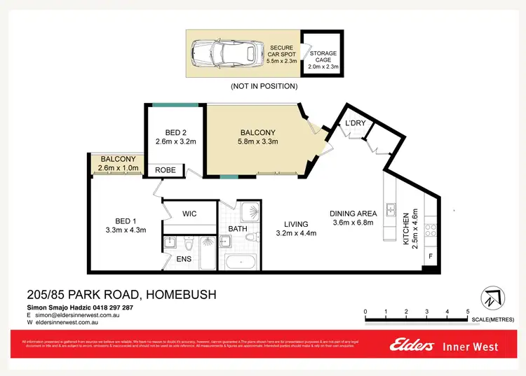 Floorplan of Homely unit listing, 205/85 Park Road, Homebush NSW 2140