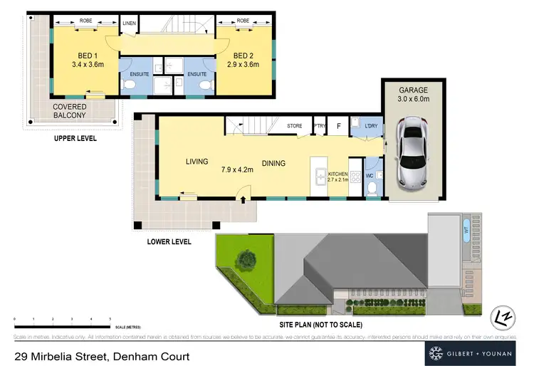 Floorplan of Homely townhouse listing, 29 Mirbelia Street, Denham Court NSW 2565