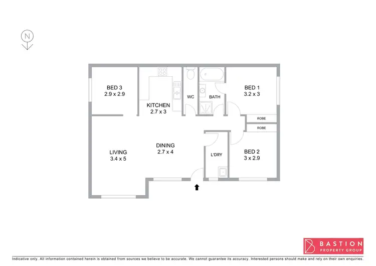 Floorplan of Homely house listing, 3 Randall Close, Dunlop ACT 2615