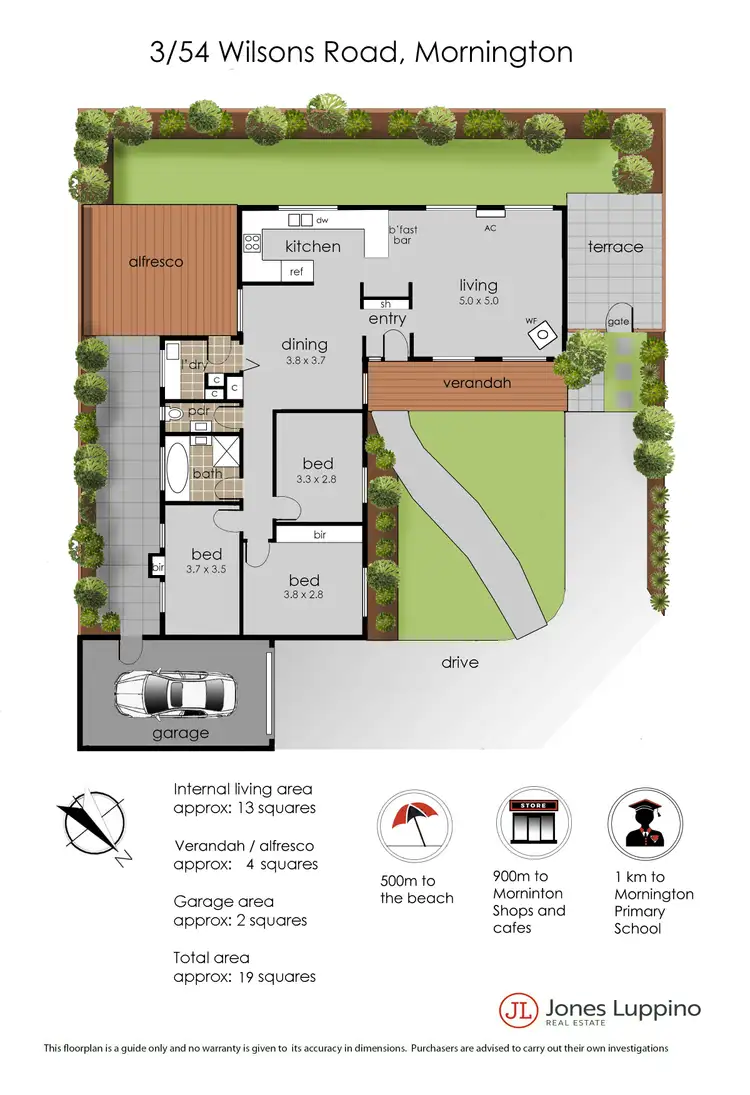 Floorplan of Homely unit listing, 3/54 Wilsons Road, Mornington VIC 3931