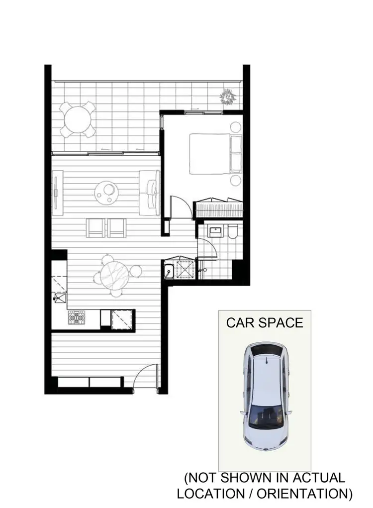 Floorplan of Homely apartment listing, BA507/18 University Road, Miranda NSW 2228