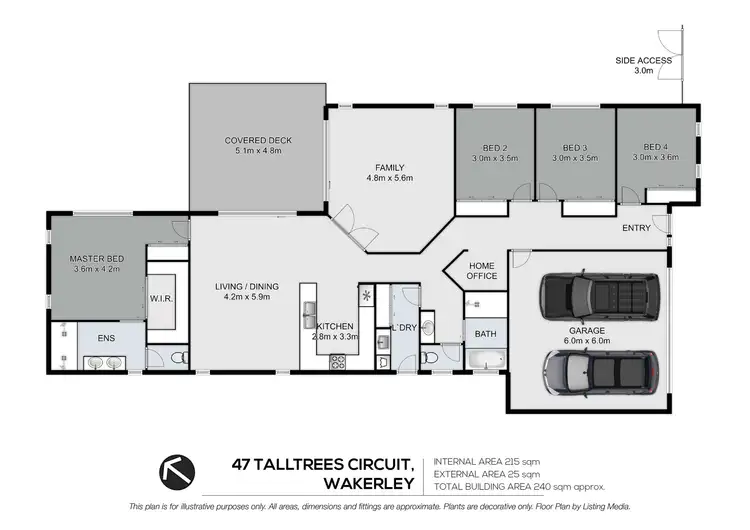 Floorplan of Homely house listing, 47 Talltrees Circuit, Wakerley QLD 4154
