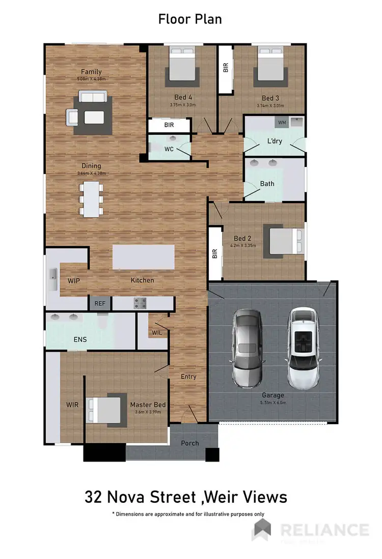 Floorplan of Homely house listing, 32 Nova Street, Weir Views VIC 3338