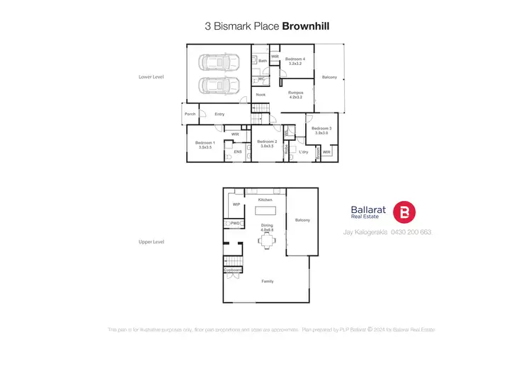 Floorplan of Homely house listing, 3 Bismark Court, Brown Hill VIC 3350