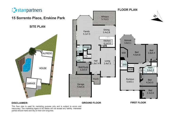 Floorplan of Homely house listing, 15 Sorrento Place, Erskine Park NSW 2759