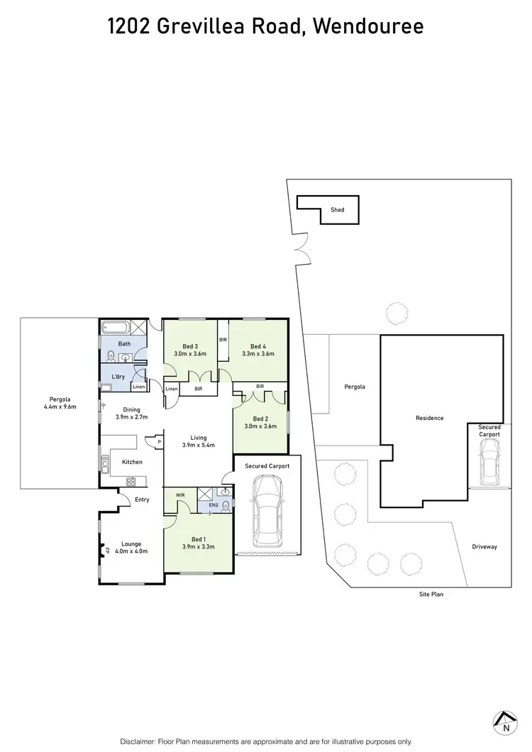 Floorplan of Homely house listing, 1202 Grevillea Road, Wendouree VIC 3355