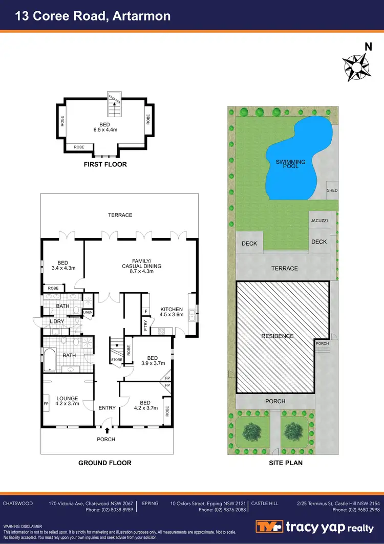 Floorplan of Homely house listing, 13 Coree Road, Artarmon NSW 2064