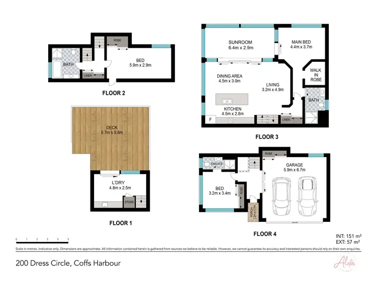 Floorplan of Homely semi-detached listing, 200 Dress Circle, Coffs Harbour NSW 2450