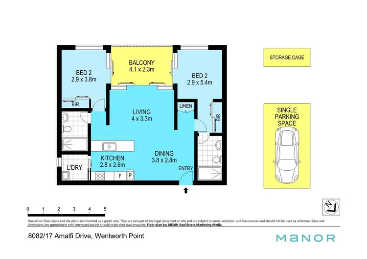 Floorplan of Homely apartment listing, 8082/17 Amalfi Drive, Wentworth Point NSW 2127