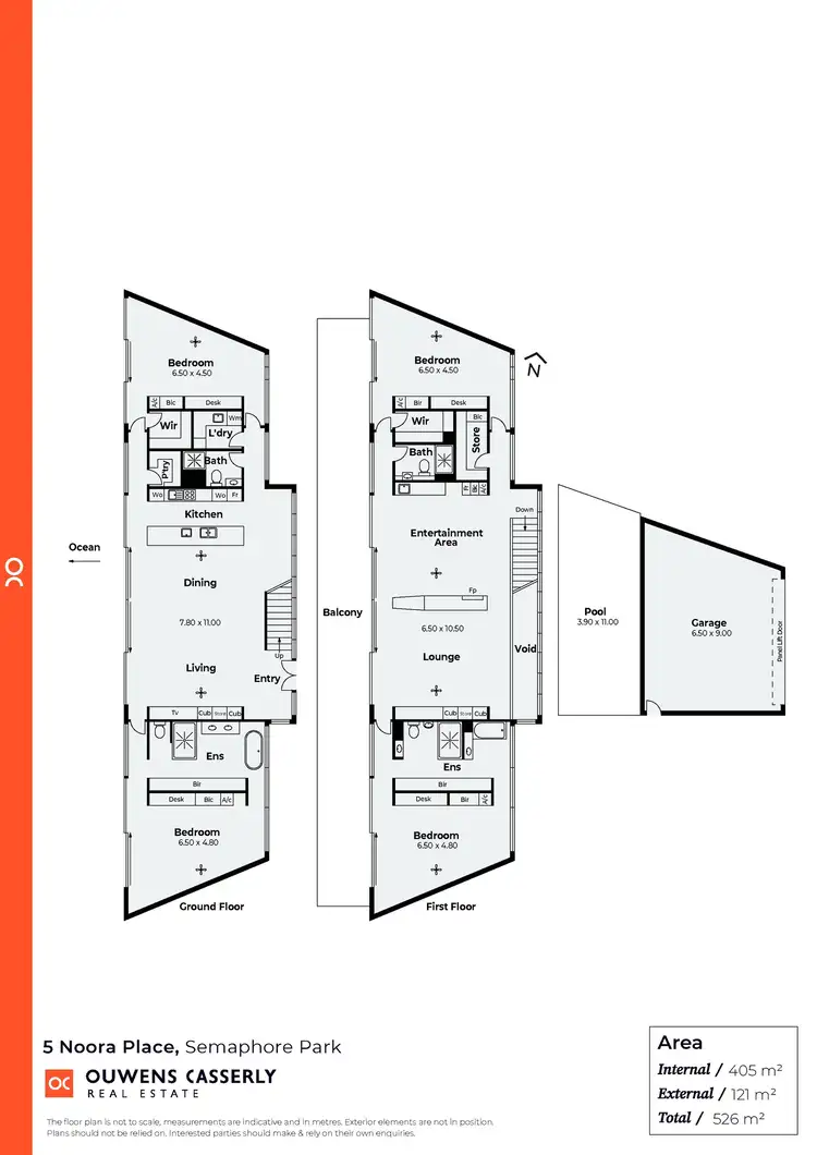Floorplan of Homely house listing, 5 Noora Place, Semaphore Park SA 5019