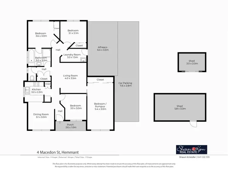Floorplan of Homely house listing, 4 Macedon Street, Hemmant QLD 4174