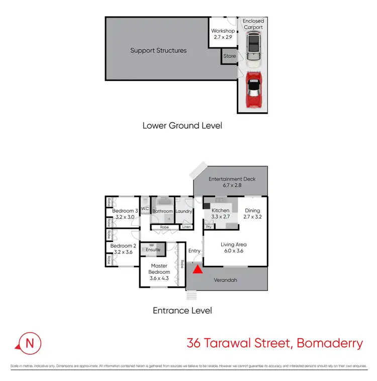Floorplan of Homely house listing, 36 Tarawal Street, Bomaderry NSW 2541