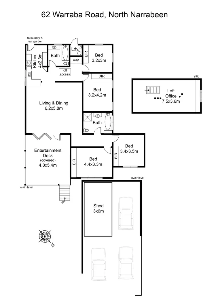 Floorplan of Homely house listing, 62 Warraba Road, North Narrabeen NSW 2101