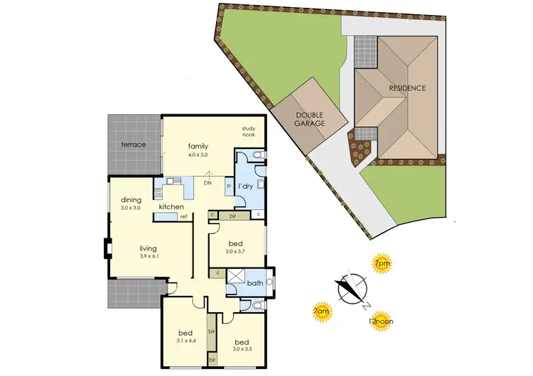 Floorplan of Homely house listing, 5 Giselle Court, Frankston VIC 3199