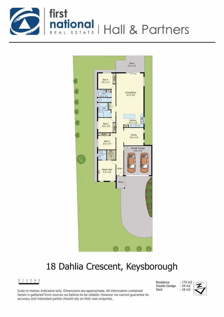 Floorplan of Homely house listing, 18 Dahlia Crescent, Keysborough VIC 3173