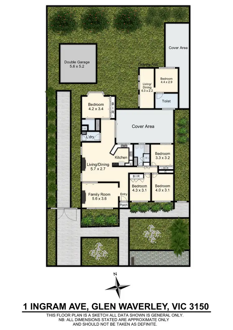 Floorplan of Homely house listing, 1 Ingram Avenue, Glen Waverley VIC 3150
