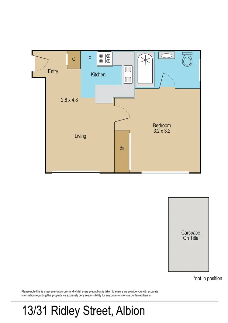Floorplan of Homely unit listing, 13/31 Ridley Street, Albion VIC 3020
