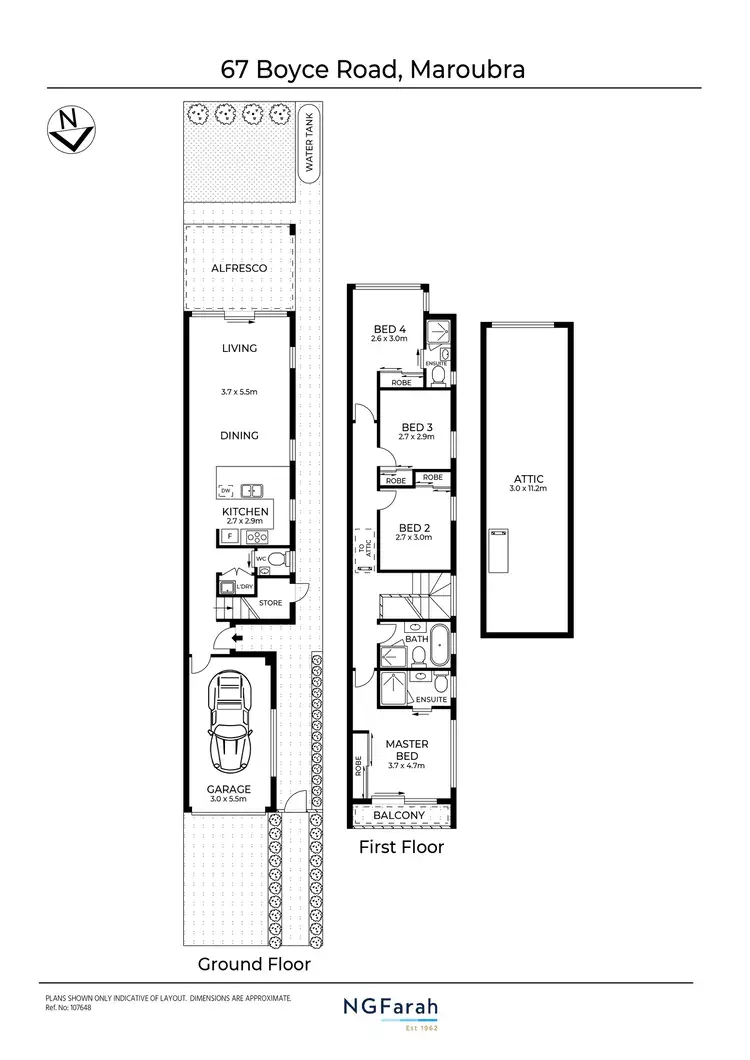 Floorplan of Homely semi-detached listing, 67 Boyce Road, Maroubra NSW 2035