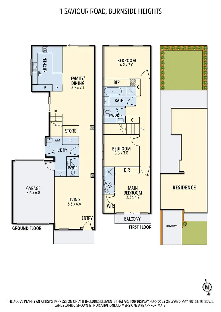 Floorplan of Homely house listing, 1 Saviour Road, Burnside Heights VIC 3023