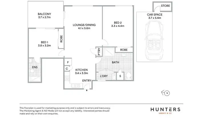 Floorplan of Homely apartment listing, 18/23-25 Veron Street, Wentworthville NSW 2145