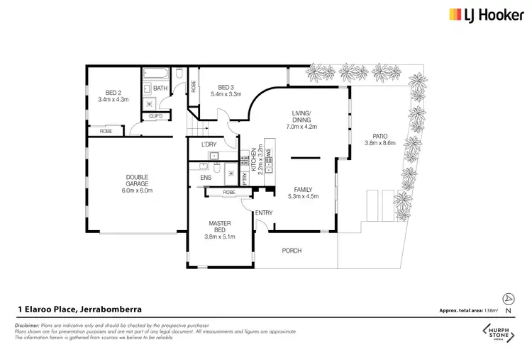 Floorplan of Homely house listing, 1 Elaroo Place, Jerrabomberra NSW 2619